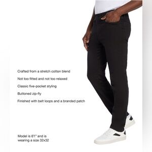 Mens Express Slim Fit Black Denim Jeans